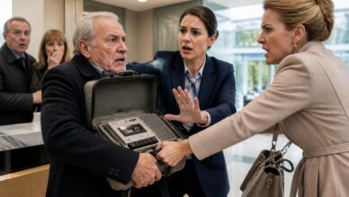 La cassette oubliée : Ce qu’a révélé la valise du vieil homme devant la banque