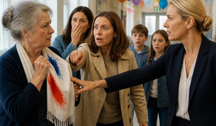 Le foulard taché : accusation publique et vérité cachée à la fête de l’école