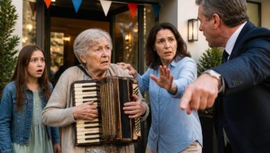 Accusée à tort lors de la kermesse, une voisine humiliée révèle enfin son secret grâce à un vieil accordéon