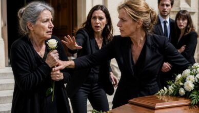 Obsèques bouleversantes : l’institutrice accusée cache un sacrifice oublié