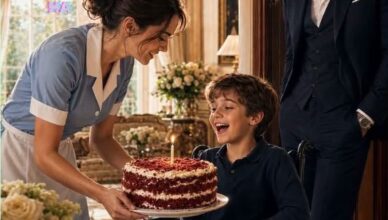 Elle préparait simplement le gâteau d’anniversaire de son fils…
