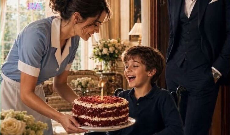 Elle préparait simplement le gâteau d’anniversaire de son fils…