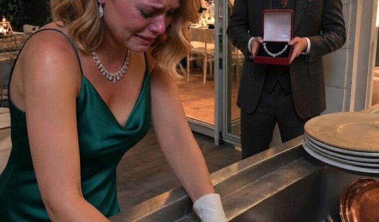 Je suis rentré plus tôt que prévu, un collier de diamants