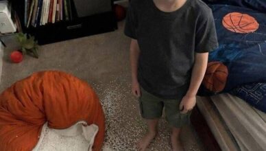 Le pouf de mon fils s’est déchiré pendant qu’il jouait. Ce qui en est sorti a détruit mon mariage