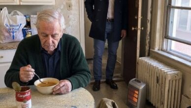 On Father’s Day, my millionaire son walked into my freezing Chicago apartment, saw a can of soup on my kitchen table, and asked one question that made the entire room go silent.