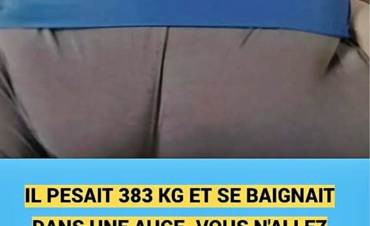 IL PESAIT 383 KG ET SE BAIGNAIT DANS UNE AUGE. VOUS N’ALLEZ PAS CROIRE À QUOI IL RESSEMBLE MAINTENANT.