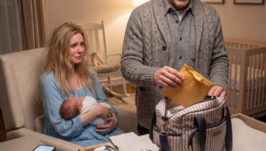 Ma fille voulait quitter son mari après qu’il l’a abandonnée avec leur nouveau-né et soit parti avec la Mercedes que je leur avais offerte. Mais cette nuit-là, en fouillant dans le sac à langer, j’ai trouvé des documents qui révélaient ce qu’il avait préparé avant même la naissance du bébé.