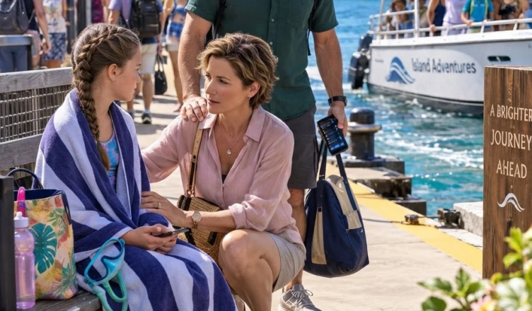 Pendant notre croisière en famille, ils ont laissé ma fille attendre seule au quai pendant des heures après avoir donné sa place à une autre enfant. Puis elle m’a rappelé une promesse… et, au dîner, tout le voyage familial était en train de s’effondrer.