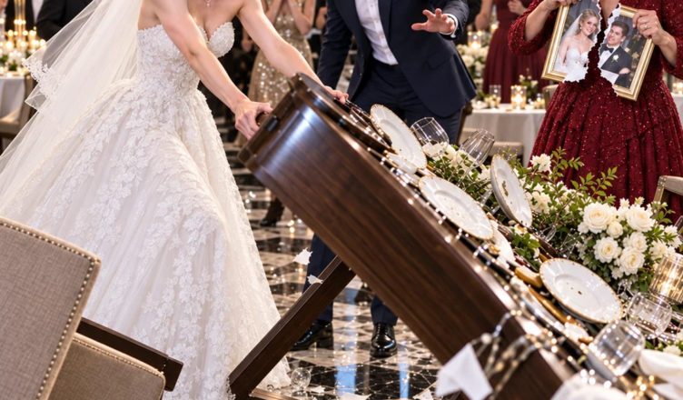 Le troisième jour de mon mariage avec un homme prétendument « riche », ma belle-mère a réuni toute sa famille pour m’imposer ses règles avant de déchirer ma photo de mariage. J’ai craqué et renversé la table. Mon mari est devenu livide : « Maman, tu sais qui elle est ? »